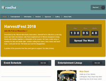 Tablet Screenshot of harvestfest.us